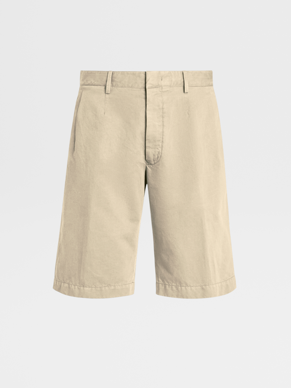 棉质亚麻夏季斜纹短裤